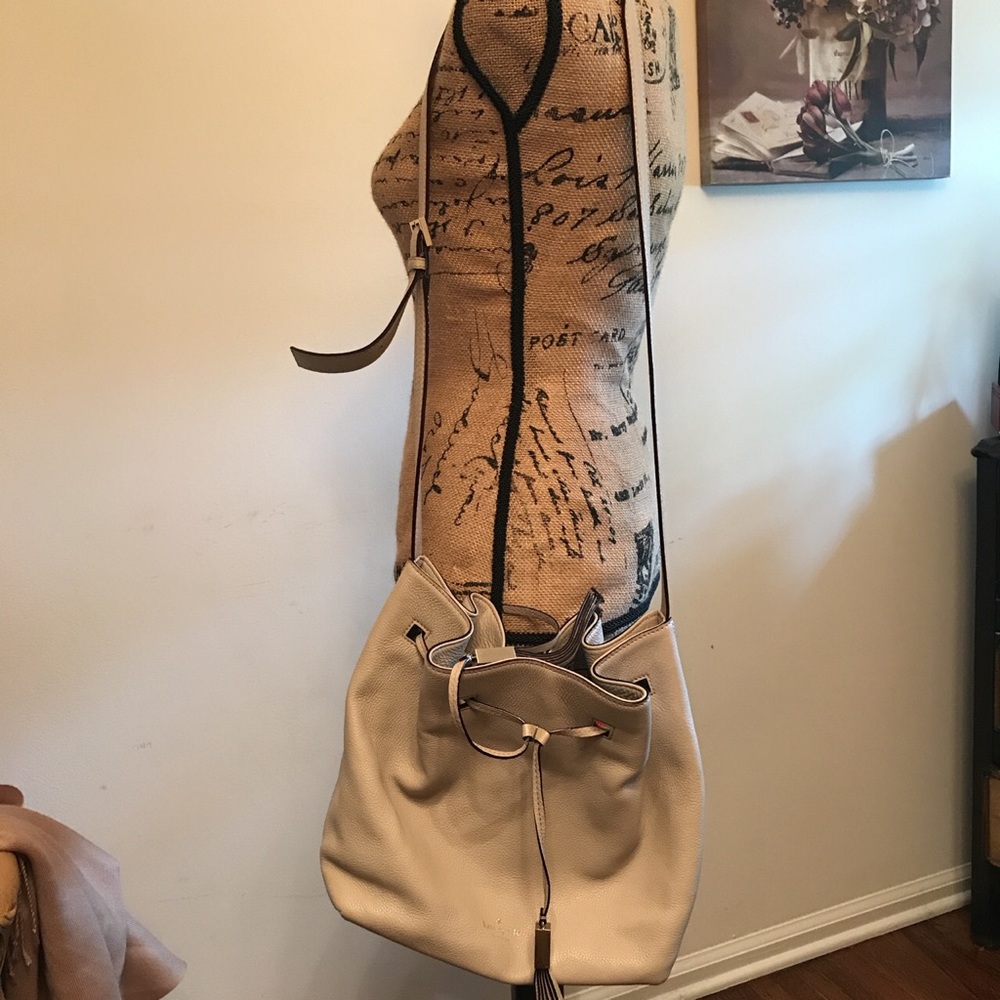 Gently used taupe Kate Spade crossbody bag